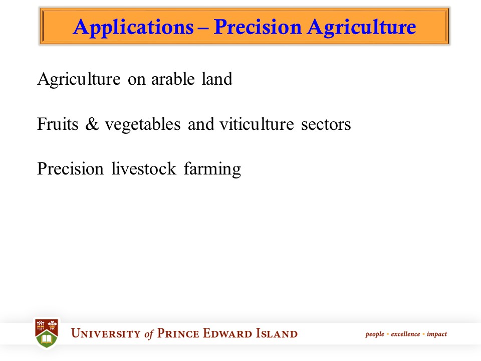 Dr. Aitazaz Farooque Precision Agriculture Research Program Dalhousie University
